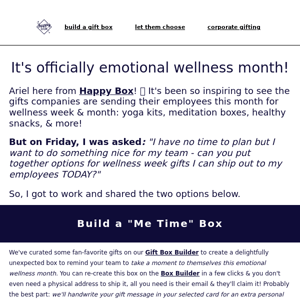 Two (Easy) Ways to Surprise Your Team this Wellness Month...✨