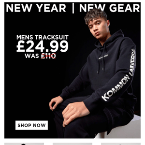New Brand Alert... Tracksuits from £24.99!