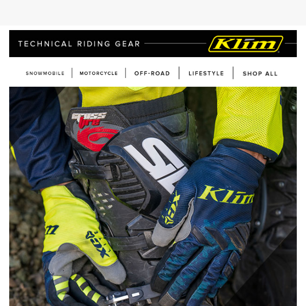 Versatile With Comfort in Mind | KLIM Off-Road Gloves