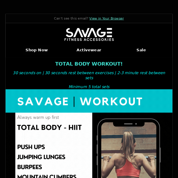 Hey Savage Fitness Accessories, ready for total body workout!?