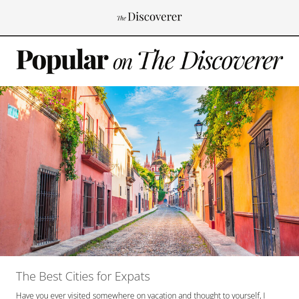 The Best Cities for Expats