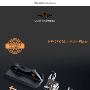 New Tools Time! HP-6FX Mini Multi-Plane! An Amazing Handheld Profile Cutter!