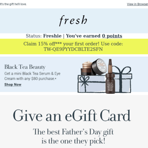 Make dad's day with a fresh eGift Card