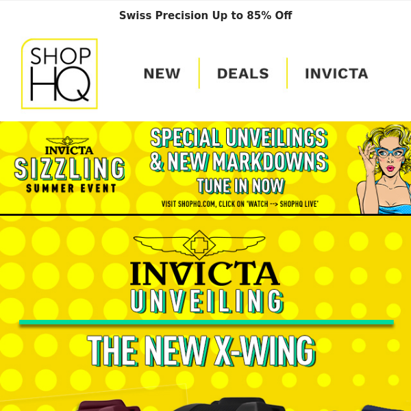 Invicta Unveilings Continue: Get the New X-Wing + Tune in Now for More