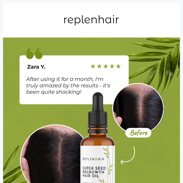 🌿Customers are raving about our Super Seed Regrowth  Oil  🌱