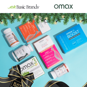 Black Friday and Cyber Monday: 30% off site-wide at Omax Health and Basic Brands