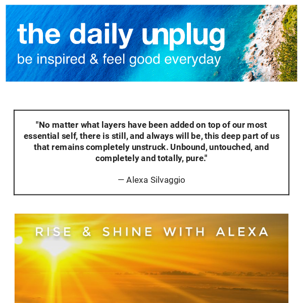 ☀️The Daily Unplug: Rise & Shine