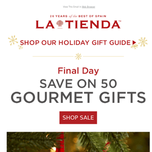 Final Day to Save on 50 Gourmet Gifts from Spain