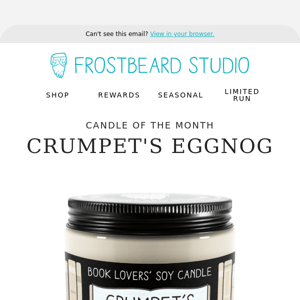 Candle of the Month — Crumpet's Eggnog