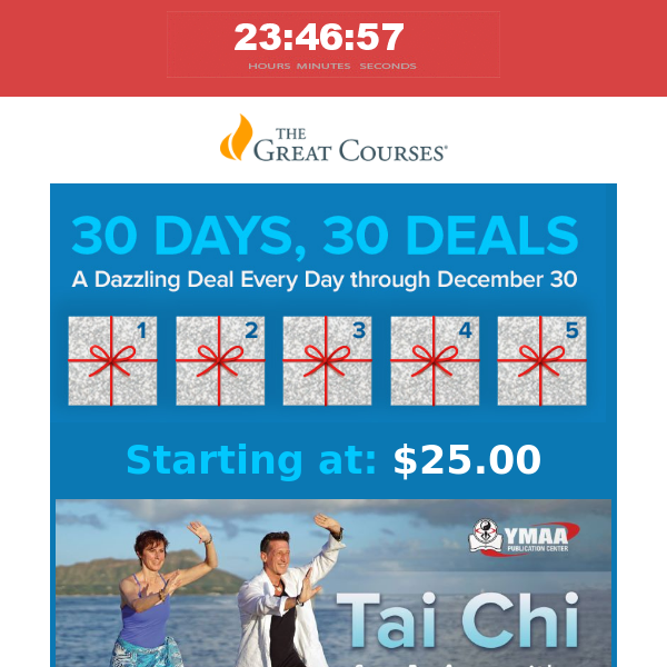 Deal of the Day - Tai Chi for Aging with Strength and Tranquility