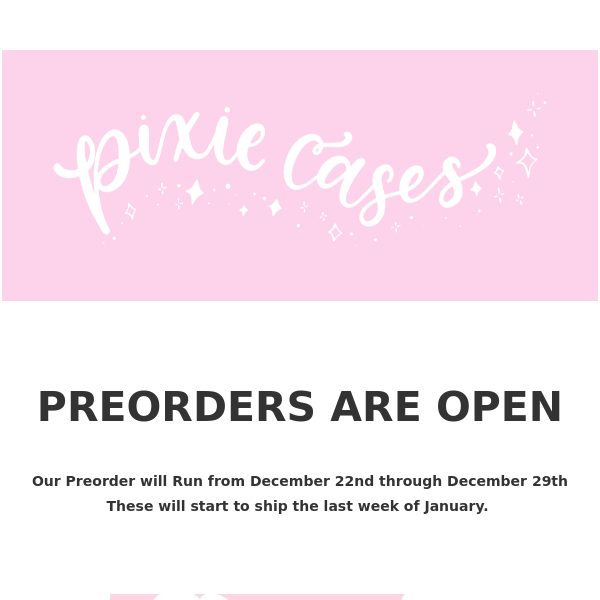 Preorders are Open!