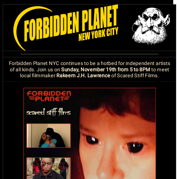 Meet filmmaker RAKEEM J.H. LAWRENCE at Forbidden Planet NYC! - Forbidden  Planet