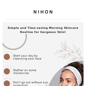 Busy morning? Don't ruin your skin!