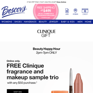 HURRY! FREE* Clinique Gift with Purchase!