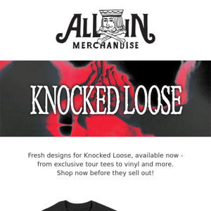 KNOCKED LOOSE - New Items Available Now