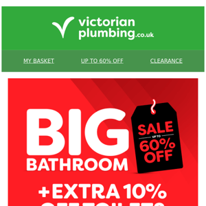 DON'T MISS OUT! EXTRA 10% OFF TOILETS🚽