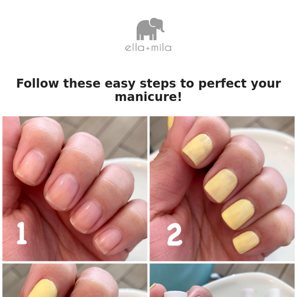 Follow these 4 steps for the perfect mani 💅