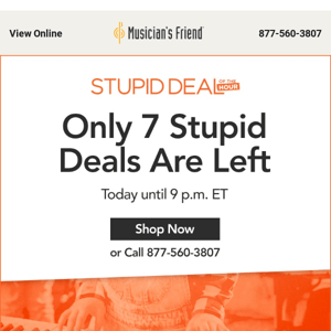 Get energized with seven more Stupid Deals