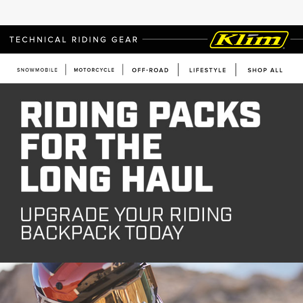 Riding Packs for the Long Haul