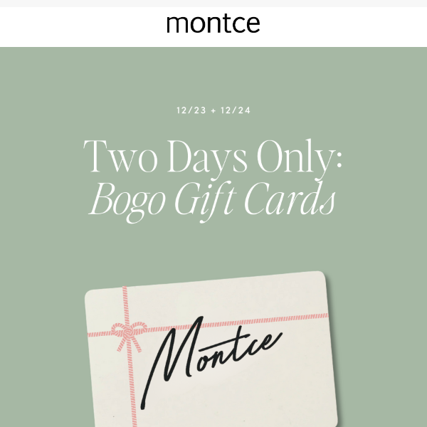 Buy One, Get One – Gift Cards 💌