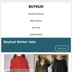 Buykud Winter Flash Sales ⌛ Last 2 Days
