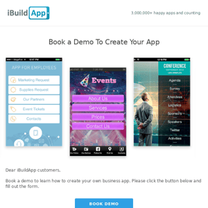 Book a Demo To Create Your App