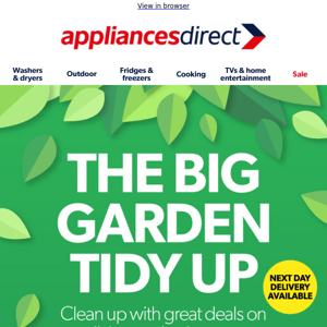 Clean up with great deals on our garden heroes