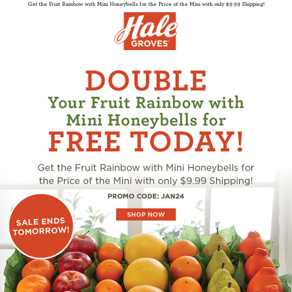 Double Your Fruit Rainbow with Mini Honeybells for FREE Today!