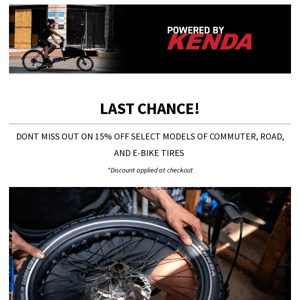 THIS IS YOUR LAST CHANCE! 🚲