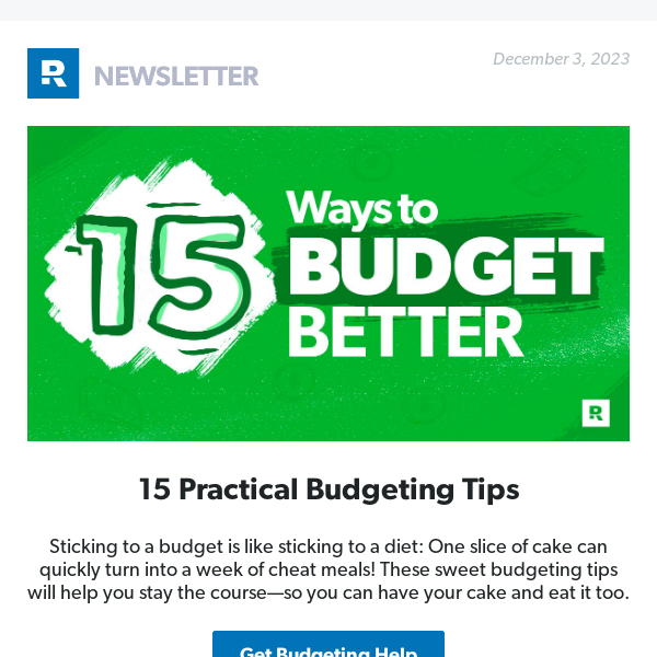 15 Practical Budgeting Tips