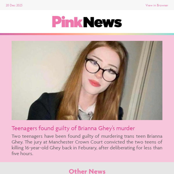 ❗️Teenagers found guilty of Brianna Ghey's murder❗️