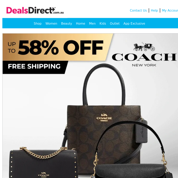COACH Bags 👉 Restocked & Free Shipping!
