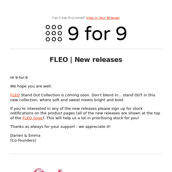 FLEO Stand Out Collection is coming soon...