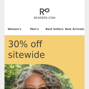 Readers, how does 30% OFF sound?
