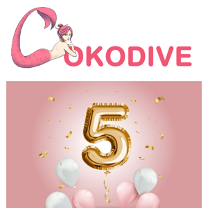 COKODIVE 5TH Anniversary Sale🎉🥳