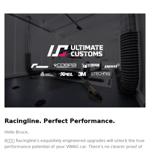 Check out the Racingline range at Ultimate Customs 😎