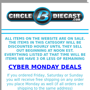 CYBER MONDAY DEALS