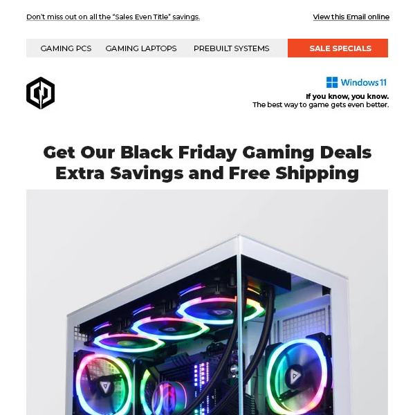 ✔ Black Friday Gaming PC Deals Are Here