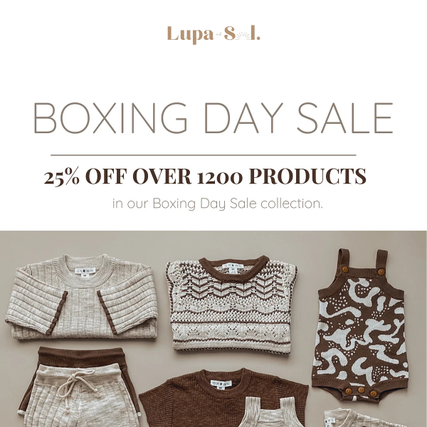 BOXING DAY SALE + NEW JAMIE KAY