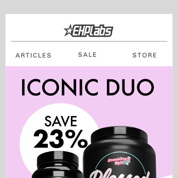 Get 23% OFF our Iconic Duo 👯‍♀️