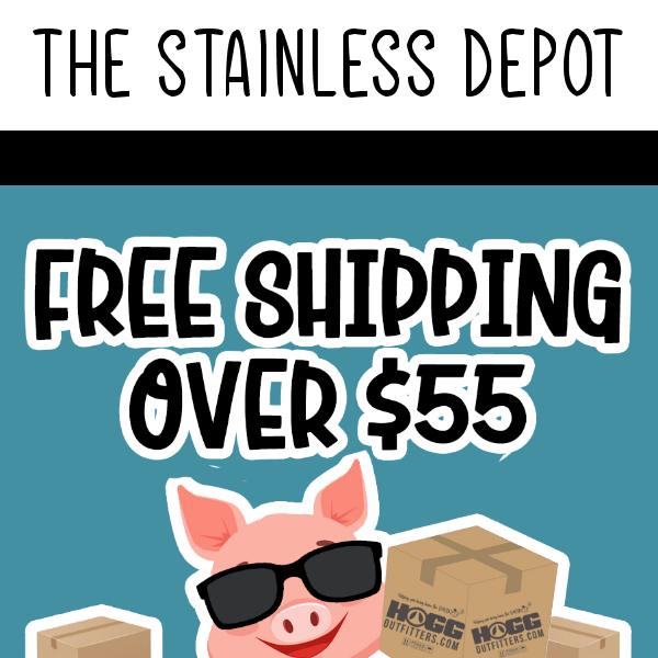 it's here - FREE shipping over $55