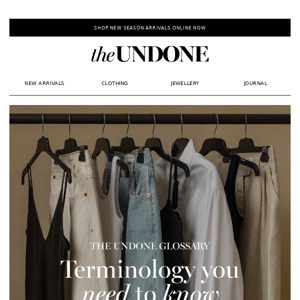 The UNDONE Glossary