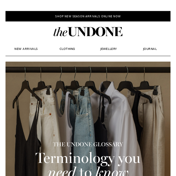 The UNDONE Glossary