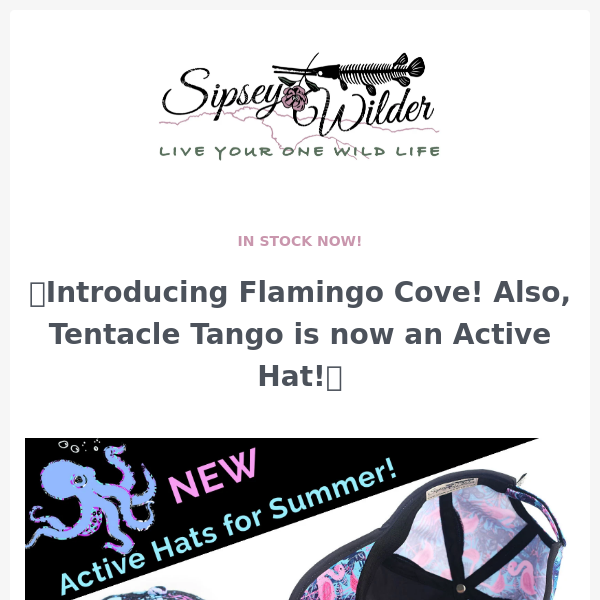 🐙🦩NEW Active Hats for summer!🐙🦩
