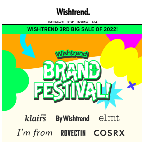 Wishtrend Brand Festival🎆 UP TO 50% OFF