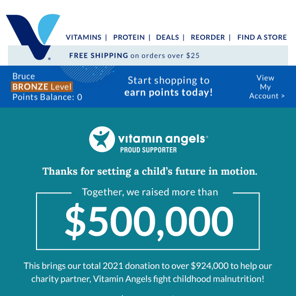 Thanks from us & Vitamin Angels!