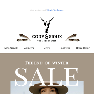 SALE SALE SALE! 30-80% off Winter Styles