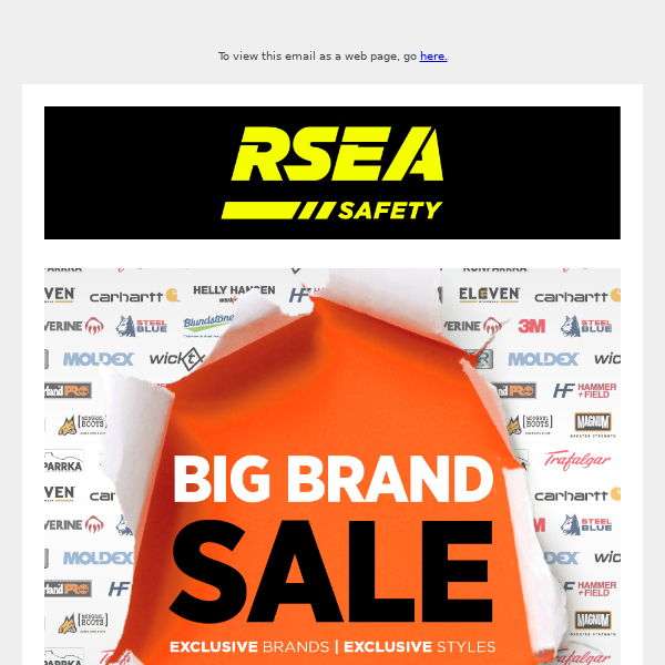 RSEA Safety – BIG BRAND SALE - ENDS THIS SUNDAY!