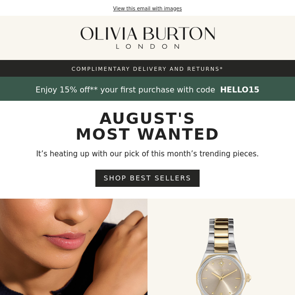 25% Off Olivia Burton DISCOUNT CODE: (30 ACTIVE) Sep 2023