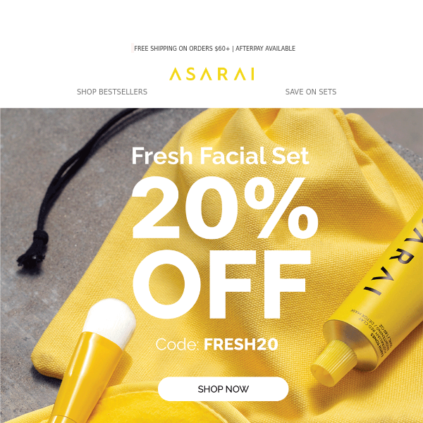 20% OFF Fresh Facial Set